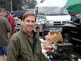 photo: Dale KW1I at the  hosstraders hamfest