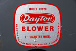 photo:  blower label