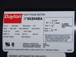photo:  motor label