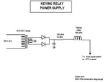 schematic: keying relay power supply