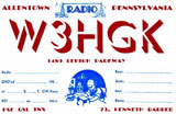 photo: W3HGK QSL card